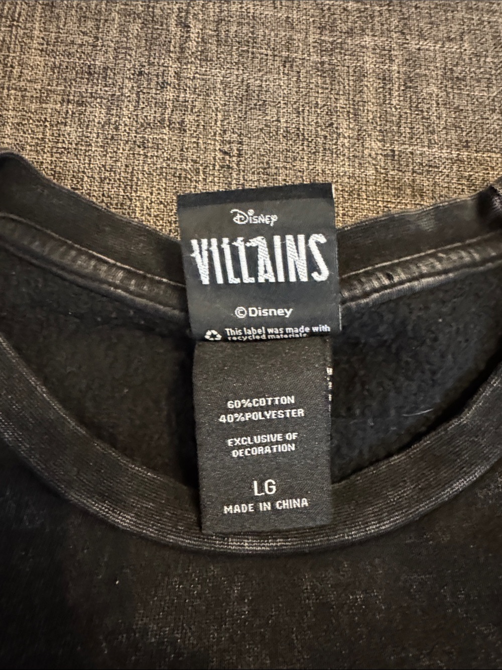 Disney Villains Evil Queen Halloween Oversized Sweatshirt Large - Picture 4 of 6